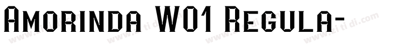 Amorinda W01 Regula字体转换